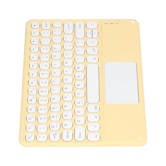 Keyboard, Multi Function Keys Smart Touch Laptop Keyboard Round Keycaps For Tablets For Laptops ,Yellow,Sky Blue,Green,Purple