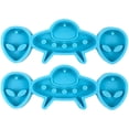thumbnail image 1 of 2pcs Alien Spaceship Earring Pendant Silicone Molds DIY Crafts Eardrop Mold Jewelry Making Crafts, 1 of 7