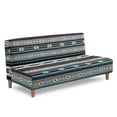 thumbnail image 3 of SCRAWLGOD Southwest Aztec Print Armless Couch Cover Stretch Anti Slip Sofa Cover for 3 Cushion Couch Washable Anti Scratch Sofa Slipcover for Pets, 3 of 9