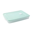 thumbnail image 1 of Injueey Caja de almacenamiento de albóndigas, cajas de plástico apilables de una sola capa, caja de refrigerador de verduras Wonton, conserva la Organizadores de utensilios de cocina Verde Injueey HA077365-03, 1 of 6