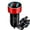 Red, variant on 3.1A Dual USB Car Charger - 2-Port LCD Voltmeter, 12-24V Cigarette Lighter Socket - Universal Car Charger Adapter for Fast Charging Multiple Devices with Real-Time Voltage Display