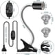 thumbnail image 2 of Tortoise Heat Lamp, Heat Spot Lamp For Aquarium Reptile With 2 Pieces E27 50 W Reptile Terrarium Lamp Uva Uvb Infrared Lamp, 2 of 5