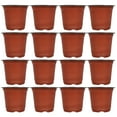 thumbnail image 2 of 50PCS Maceta de plástico Maceta de flores transpirable creativa Suculentas Maceta de maceta - Diámetro 100 mm (Marrón), 2 of 6