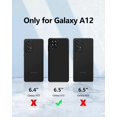 thumbnail image 6 of 【3 in 1 for Samsung Galaxy A12 case, with 2 Pack Screen Protector, Camera Protection，Liquid Silicone Slim Shockproof Protective Phone Case [Microfiber Lining] (Navy Blue), 6 of 12