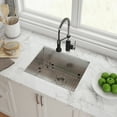 thumbnail image 3 of KRAUS Standart Pro 23" Undermount Single Bowl 16 Gauge Stainless Steel Kitchen Sink, 3 of 8
