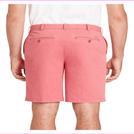 Izod Men's Belt Loops Sits At The Waist Short 34/Saltwater Red