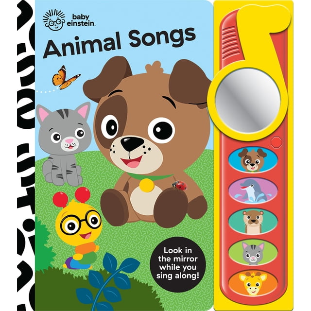 Libro Sonoro para Niños PI con Canciones de Animales y Espejo Baby Einstein