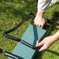 thumbnail image 4 of Green Padded Garden Kneeler and Seat Bench, Foldable Steel Garden Stool for Weeding and Planting, 4 of 11