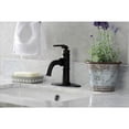 thumbnail image 3 of Kingston Brass KSD2825KL Whitaker One-Handle Single-Hole Bathroom Faucet with Deck Plate and Push Pop-Up Drain, Oil Rubbed Bronze, 3 of 7