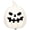 White, variant on Paper Mache Jack-o'-Lantern Decoration, Brown, 8.3", Halloween by Way To Celebrate