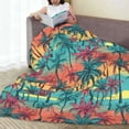 thumbnail image 6 of Sikiie Hawaii Palms Ultra-Soft Micro flannel Blanket Luxury All Seasons Warm Blanket for Bedding Sofa and Travel (4 sizes)-40"x30", 6 of 7