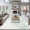 thumbnail image 3 of Large Area Rugs for Living Room Bedroom, Summer Botanical 8'x10' Rug Washable Carpet Runner Indoor Outdoor, Green Tropical Palm Leaves Watercolor Non Slip Floor Mats Rug for Kitchen, Patio, 3 of 8