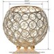 thumbnail image 4 of Gold Crystal Pillar Candle Holders, Votive Candle Holder for Wedding Party Valentine's Day Candlelight Dinner Romantic Atmosphere, 4 of 4