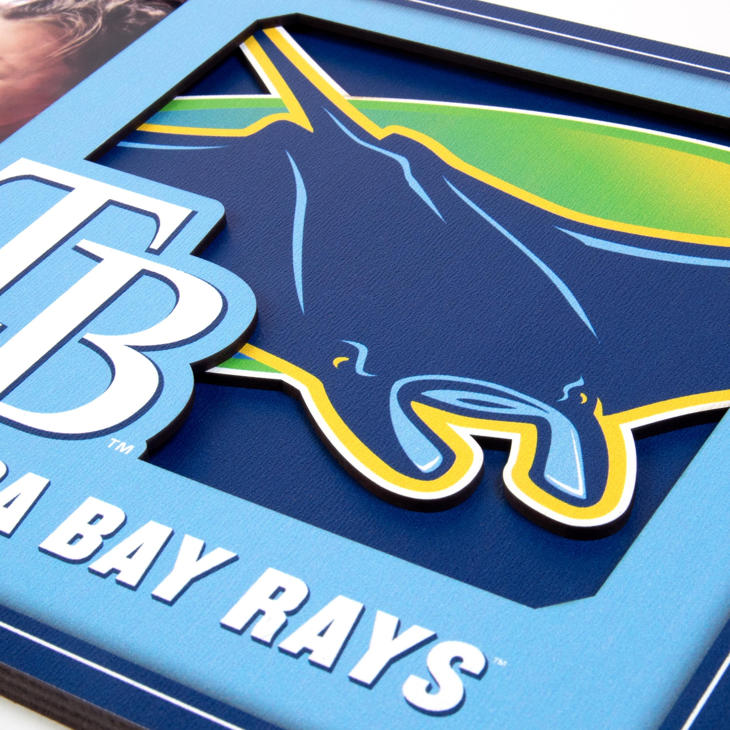 Tampa Bay Rays 3D Logo Picture Frame