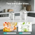 thumbnail image 5 of Nugget Ice Maker Machine, 26lbs in 24Hrs, 9 Ice Cubes in 6 Mins,Auto-Cleaning Portable Ice Maker with Basket and Scoop, Countertop Ice Maker for Home/Kitchen/Camping/RV, White, 5 of 15