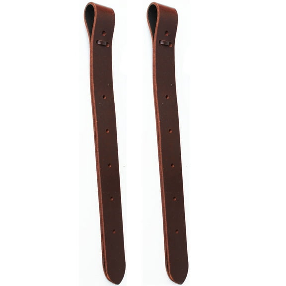Horse 18" Western Saddle Off Billet Latigo Leather Cinch Tie Strap (2 PCS) 40413