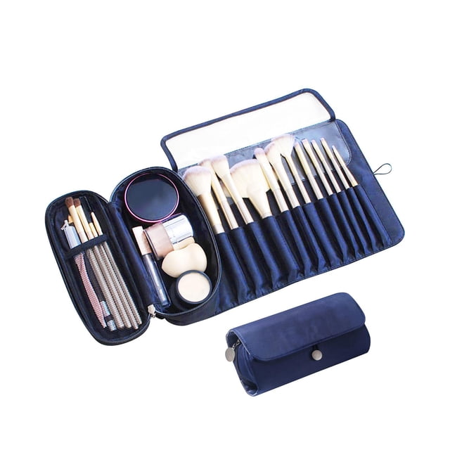 Estuche para brochas de maquillaje Macarena Multiusos Azul