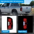 thumbnail image 2 of Winjet LED Tail Lights For 02-06 Dodge Ram 1500 / 03-06 Ram 2500 3500 Pickup Smoke Lens, 2 of 8