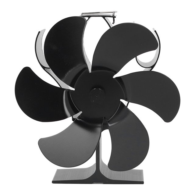 Ventilador De Estufa De 6 Aspas LT376 Ventilador De Estufa De Leña Alimentado Por Calor 1400 Rpm Operación Silenciosa Para Gas ANGGREK Electrodomésticos