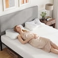 thumbnail image 6 of edx King Size Contour Pillow Effective Pain Relief Cooling Pillow for Neck Support, Ergonomic Contour Memory Foam Cervical Bed Pillow for Side Back Stomach Sleepers,2 Pack Gray, 6 of 10