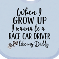 thumbnail image 4 of Inktastic Future Race Car Driver Like Daddy Boys Baby Bib, 4 of 4