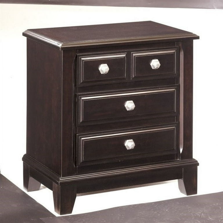 Ashley B520-93 Ridgley Contemporary Dark Brown Thre Drawer