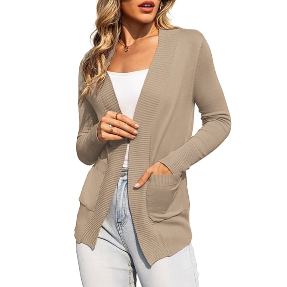 a.Jesdani Women's Cardigan Classic Casual Lightweight Knit Cardigan Sweaters S-XXL