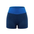 thumbnail image 6 of Butt Lifting Yoga Shorts for Women High Waist Tummy Control Hot Pants Textured Ruched Sports Gym Running Beach Shorts, 6 of 7