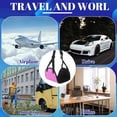 thumbnail image 7 of 3 Packs Airplane Foot Hammock, Footrest for Plane Travel Adjustable Plane Travel Airplane Foot Hammock Travel Essentials to Reduce Feet Swelling and Soreness (Blue), 7 of 7