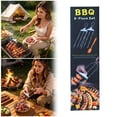 thumbnail image 2 of Stainless Steel Barbecue for Grilling - 2026 3 Way Grill Skewers Kabob Sticks with Push Slider Bar Reusable Metal Skewers for Meat Chicken Sausages Veggies Barbecue Accessories, 2 of 8