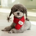 thumbnail image 5 of kladzum Pet Scarf Pet Bandanas Dog Neck Warm Bandanas Puppy Accessories Matching Pet Clothes Pet Supplies Wholesale Woolen Puppy Scarf, 5 of 7
