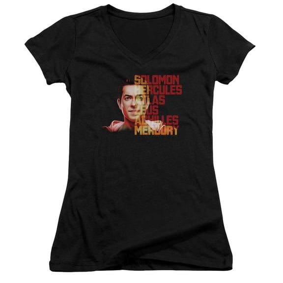 Shazam Movie Shazam Hope Junior Women's V-Neck T-Shirt Black