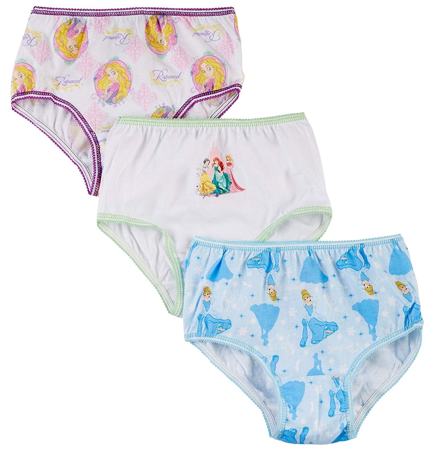 Disney Girls' Princess Underwear 3 Pack Toddler 2T3T