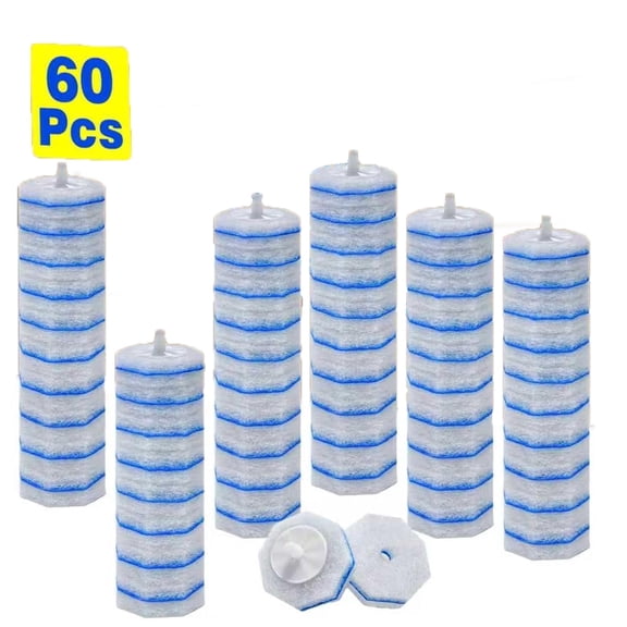 30 Count Toilet Wand Refills for Clorox, Disposable Toilet Brush Compatible with Clorox ToiletWand Cleaning System, Upgrade Fiber Bowl Cleaner Brush for Closestool Cleaning.