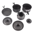 thumbnail image 1 of Juego De Cocina Para Acampar, Resistencia A Los Arañazos, Utensilios De Cocina Para Acampar, Oxidación Dura Anódica, Conducción Rápida Del Calor Para Mochileros, 1 of 7
