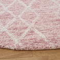 thumbnail image 3 of SAFAVIEH Metro Jenny Diamond Area Rug, Pink/Ivory, 6' x 6' Round, 3 of 8