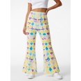 thumbnail image 2 of Girls Flare Pants, AI Digital Print Bell Bottoms,All-Season Sizes 3-13Y, 2 of 6