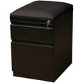 thumbnail image 2 of Scranton & Co 2-Drawer Metal Mobile Pedestal Filing Cabinet with Cushion - Black, 2 of 6
