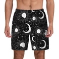 thumbnail image 2 of Goofa Crescent and Stars Printed Men's Swim Trunks Board Shorts Quick Dry Mens Swimming Trunks with Compression Liner,Breathable Fit Hawaii Beach Shorts-Large, 2 of 9