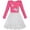 Rose Pink, variant on Girls Dress Turquoise Long Sleeve Lace 2-in-1 Princess Tutu 5