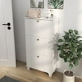 thumbnail image 2 of HOMCOM Armoire à Chaussures Moderne avec 3 Tiroirs Basculants pour 12 Paires de Chaussures, 2 of 10