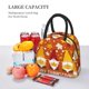 thumbnail image 5 of Fotbe Happy Thanksgiving Three Gnomes Bolsa de Almuerzo con Estampado, Lonchera Aislada, Contenedor de Comida Reutilizable Tipo Cooler a Prueba de Fugas, 5 of 6