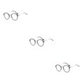 thumbnail image 4 of Sonducket 1 par de gafas de Metal para mujer, estilo y sencillo, reemplazo decorativo elegante, HD, gafas universales para mujer, negro y dorado Type1 NO1, 4 of 6