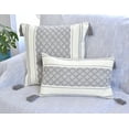 thumbnail image 4 of Checkered Lumbar Pillow Covers with Tassels Gray, 12x20 inch -Set of 2 / Decorative Small Rectangle Cushion Covers for Couch Sofa/ Farmhouse Woven Pillow Cases/ Accent Cushion Covers, 4 of 6