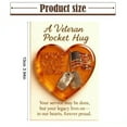 thumbnail image 3 of Pocket Hug Greeting Card (Acrylic),Christmas Veterans Day Veteran Pocket Hug – “ Never Fades” Thank You Card for Thank You for Your Ornaments for Navy force Appreciation, 3 of 9