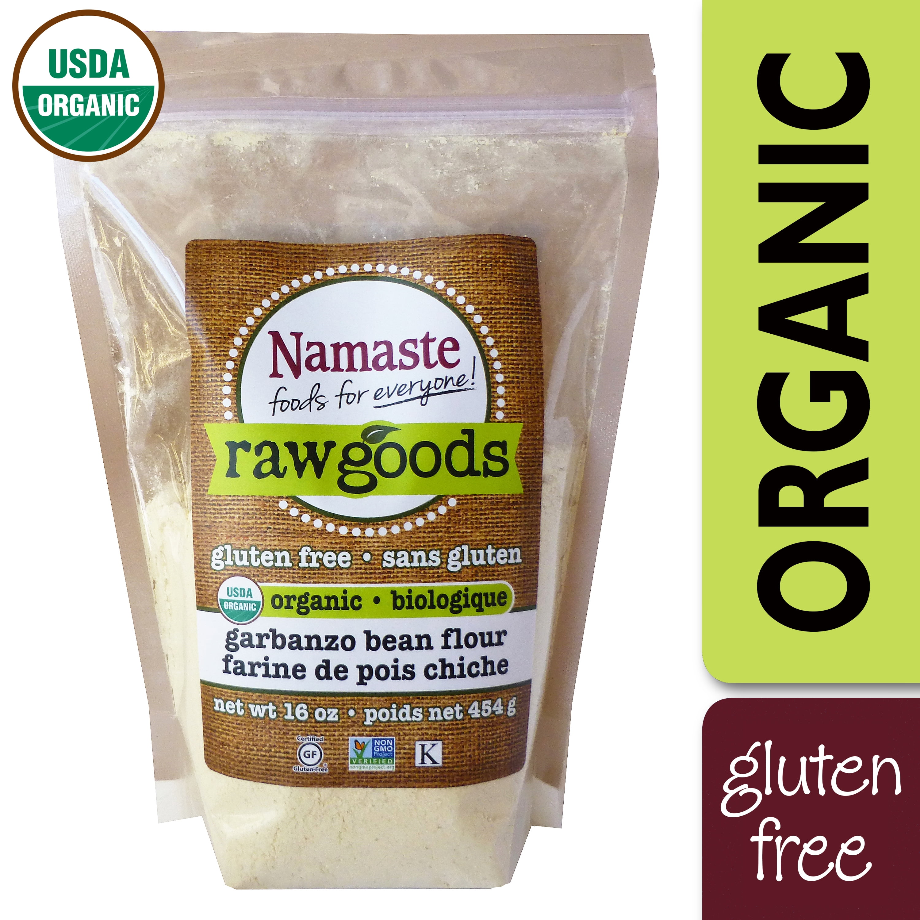 Namaste Foods Organic Garbanzo Bean Flour Gluten Free, 16