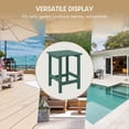 thumbnail image 6 of WestinTrends Outdoor Side Table, All Weather Poly Lumber Adirondack Small Patio Table Square End Table for Pool Balcony Deck Porch Lawn Backyard, Dark Green, 6 of 15