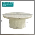 thumbnail image 2 of Kevinplus 35 Inch Fiberglass Round Coffee Table for Living Room Vintage Table,Imitation Stone Table front of the Sofa, Office, Apartment, No Need Assembly, 2 of 12