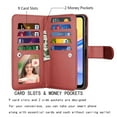 thumbnail image 6 of Galaxy A15 5G Case, A15 5G Wallet Case, Samsung Galaxy A15 5G 6.5 inchs PU Leather Case,Luxury Cash Credit Card Slots Folio Flip Cover [Detachable Magnetic Case] & Kickstand -Wine Red, 6 of 9