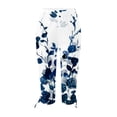 thumbnail image 4 of Snoarin Capris Cargo Grande Taille pour Femmes Été Décontracté Cordon Imprimé Pantalons Raccourcis pour Femmes en Solde, 4 of 5